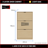 3 Layer Shoe Cabinet 118cm — 8