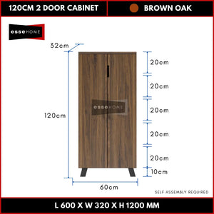 120CM 2 Door - Brown