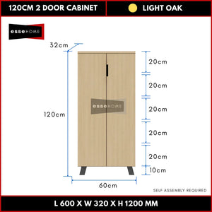 120CM 2 Door - Oak