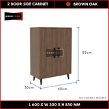 2 Door Side Cabinet 85cm — 9