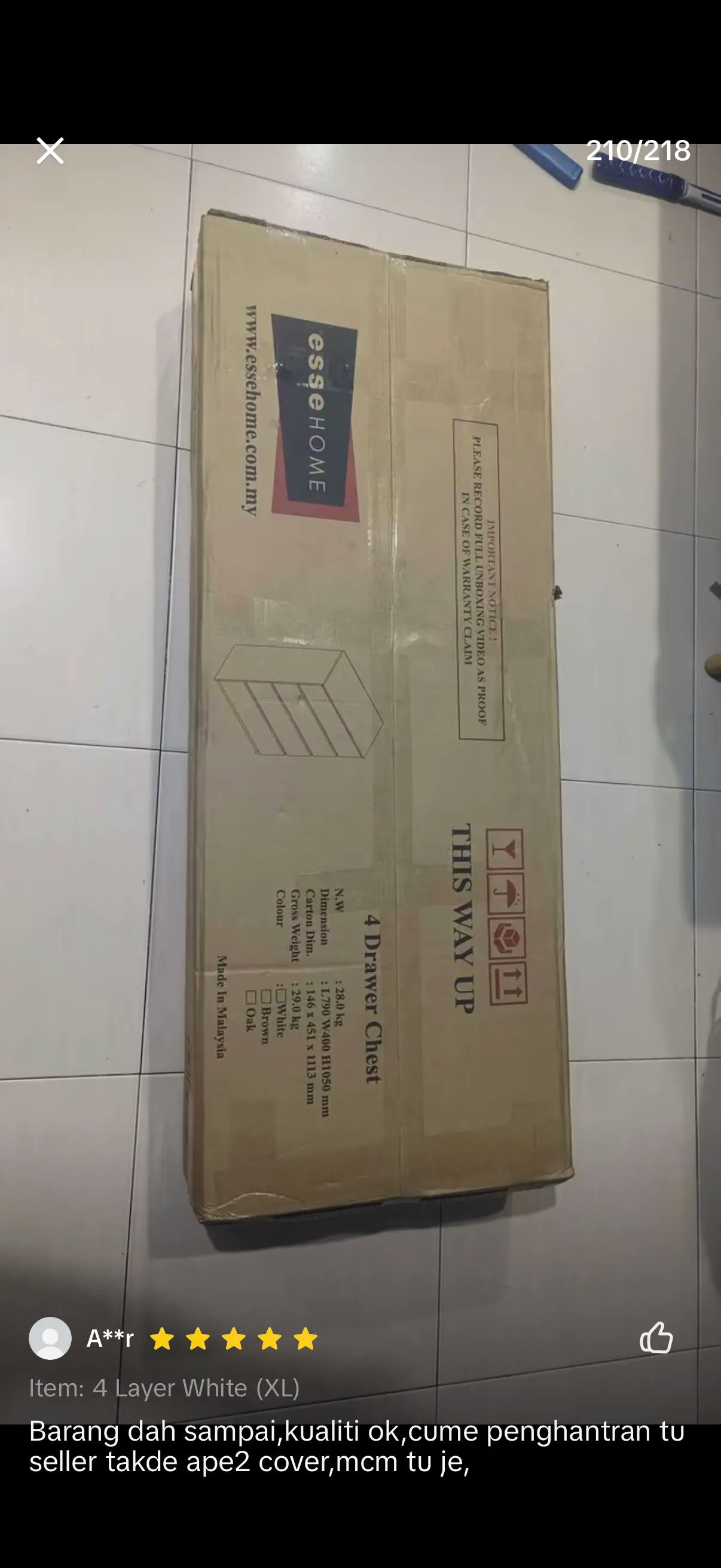 TikTok Shop customer review screenshot 8