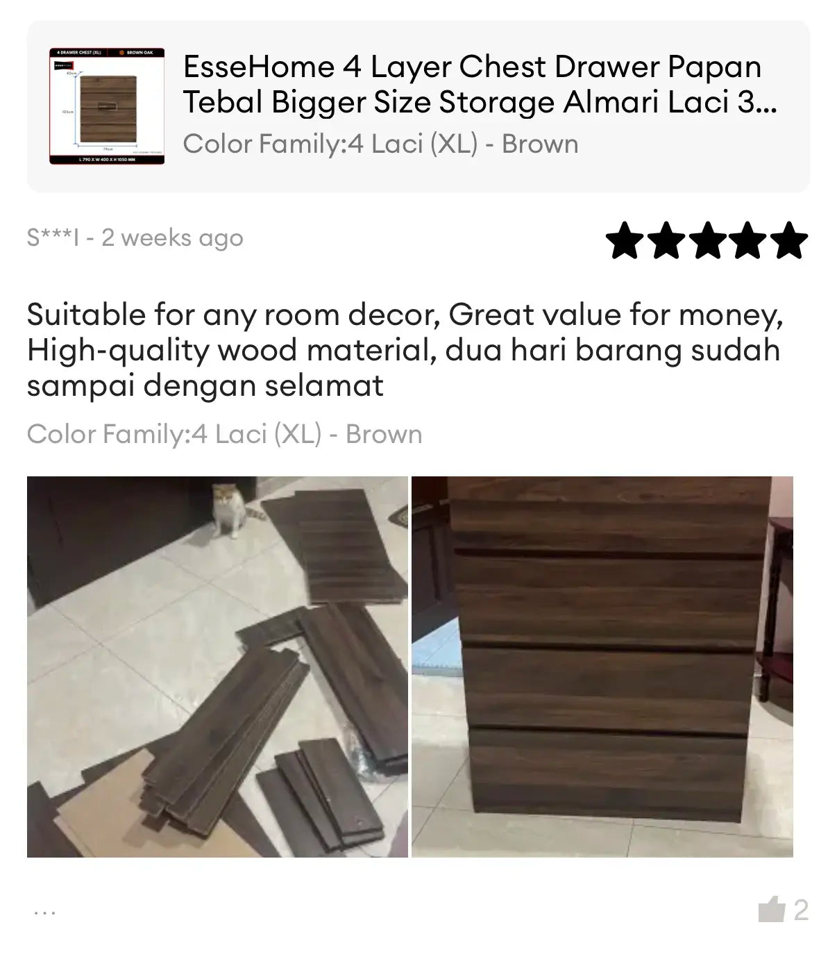 Lazada customer review screenshot 4