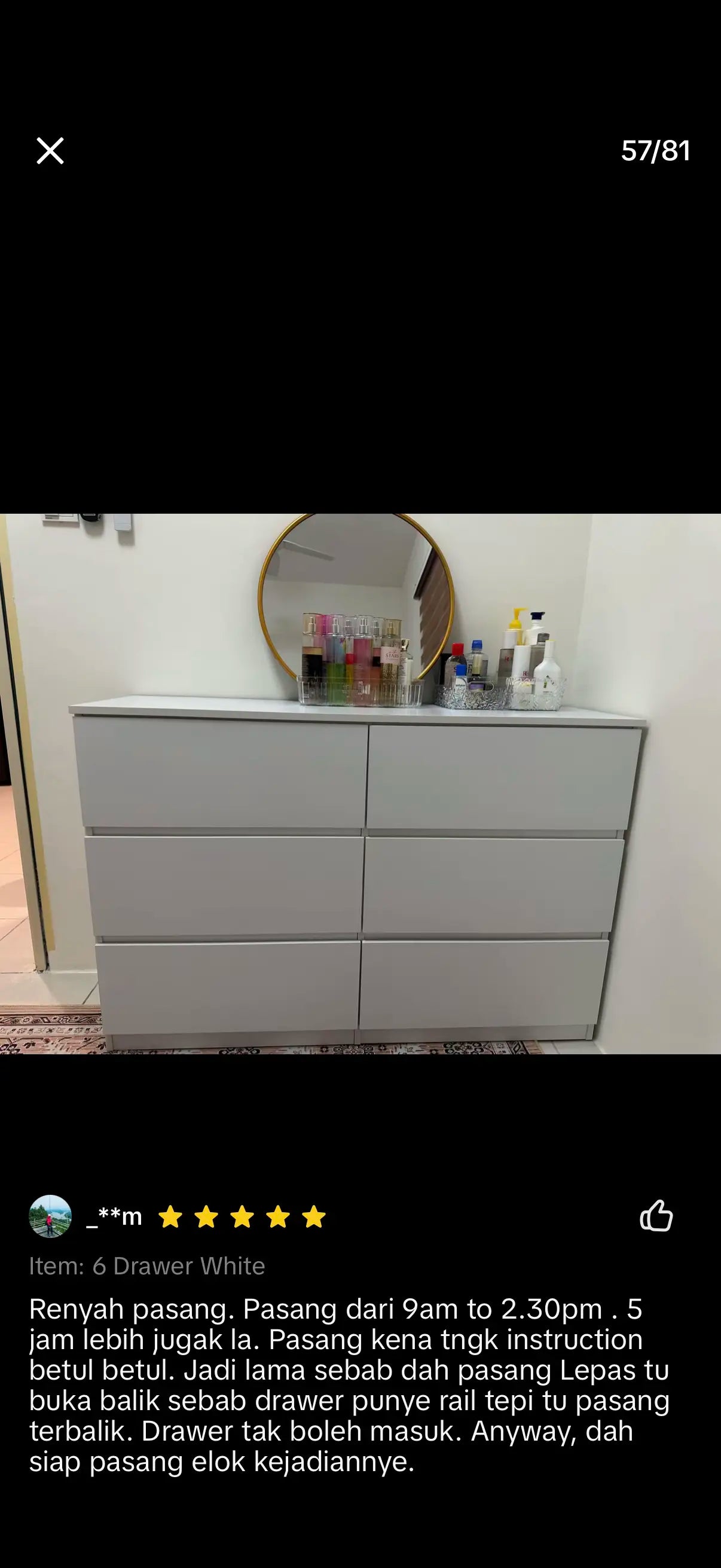 TikTok Shop customer review screenshot 4